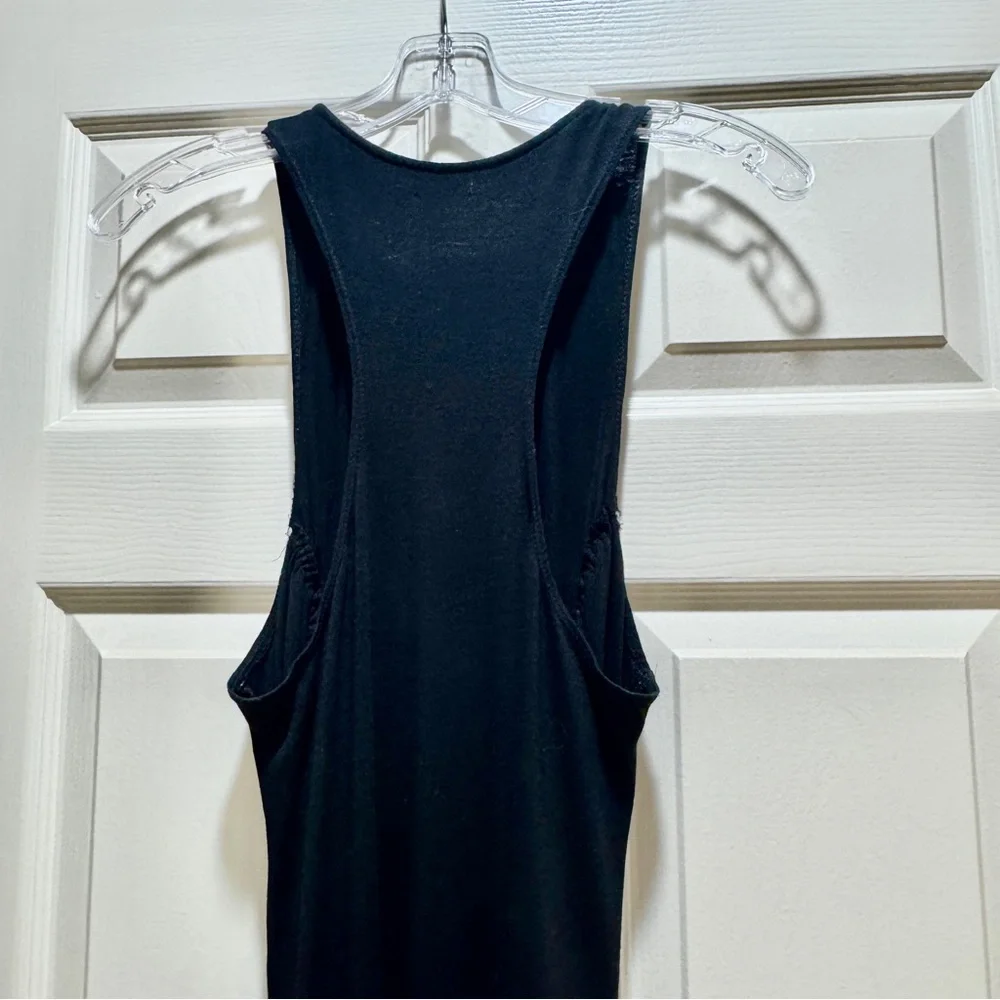 Max Studio Black Racerback Ruched Dress - Picture 2 of 4